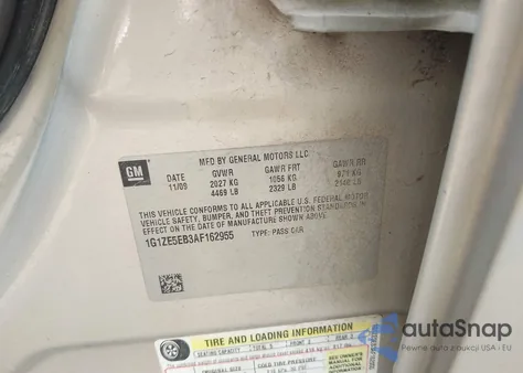 2010 Chevrolet Malibu Ltz z USA, uszkodzony, nr VIN 1G1ZE5EB3AF162955